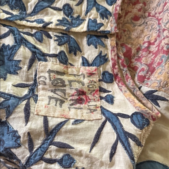 Magnolia Pearl Blue and Cream Embroidered dress - Picture 6 of 9